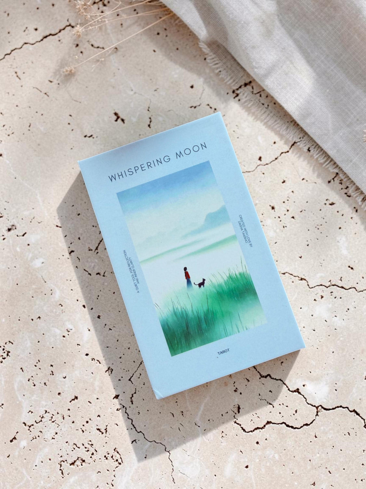 Whispering Moon Tarot: Minimalist Japanese Rider-Waite Deck