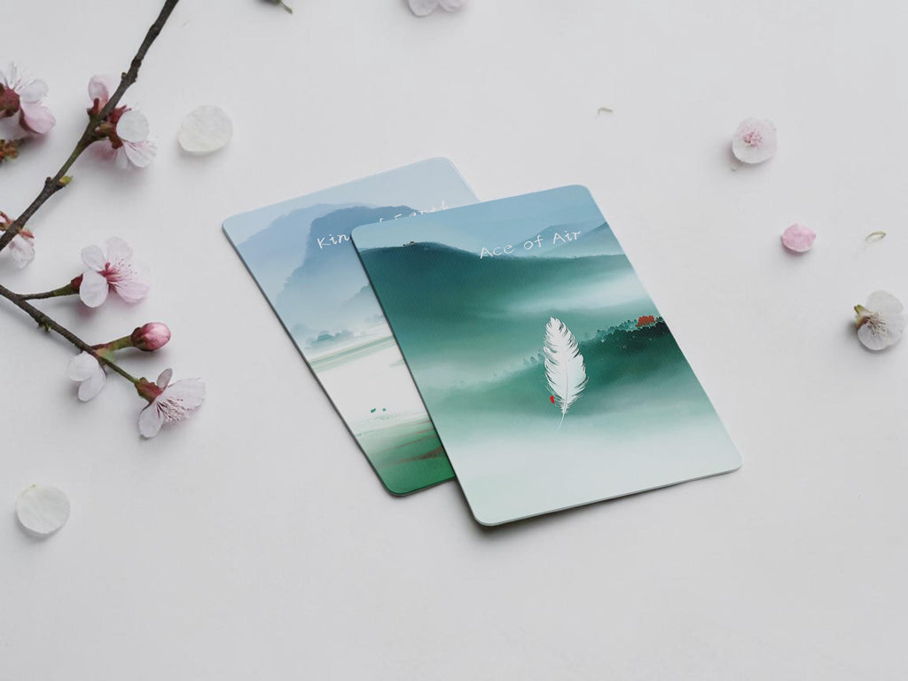 Whispering Moon Tarot: Minimalist Japanese Rider-Waite Deck