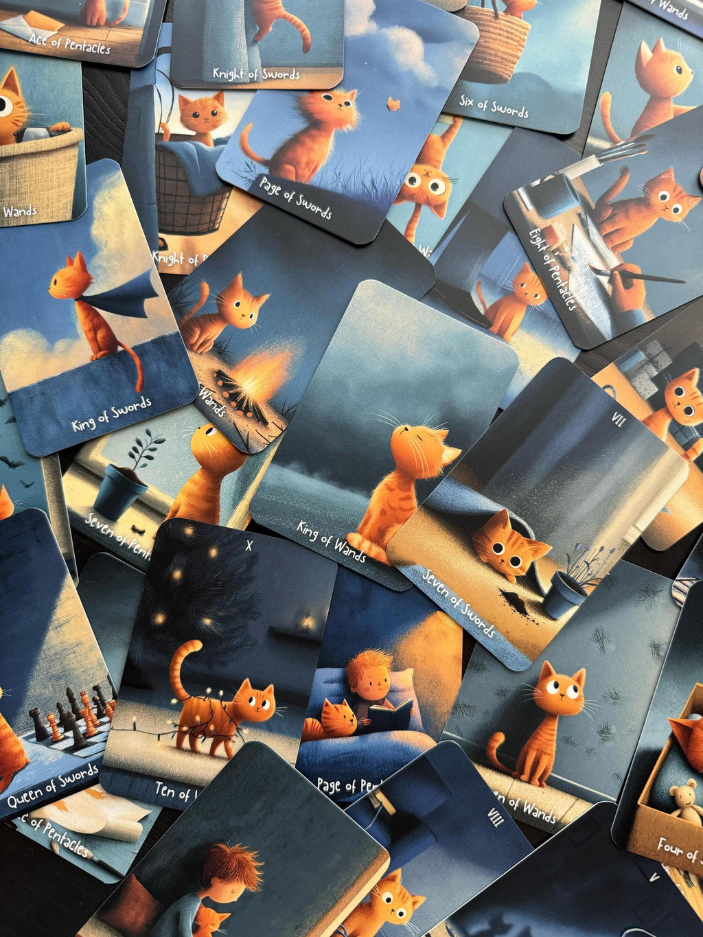 LIMITED QUANTITY Cat-Themed Tarot Deck: AR-Enhanced, 80 Cards, Guidebook & Pouch