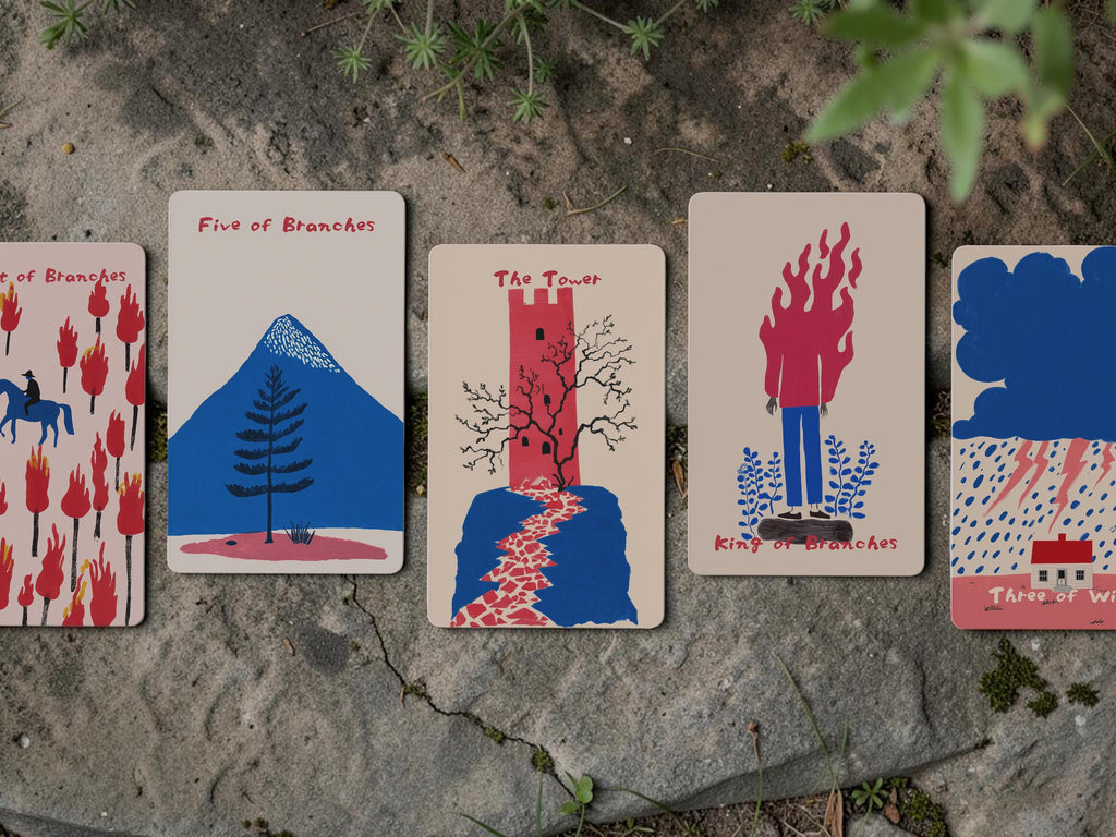 Hidden Bloom Tarot: Minimalist Rider–Waite Deck  • Limited First Edition