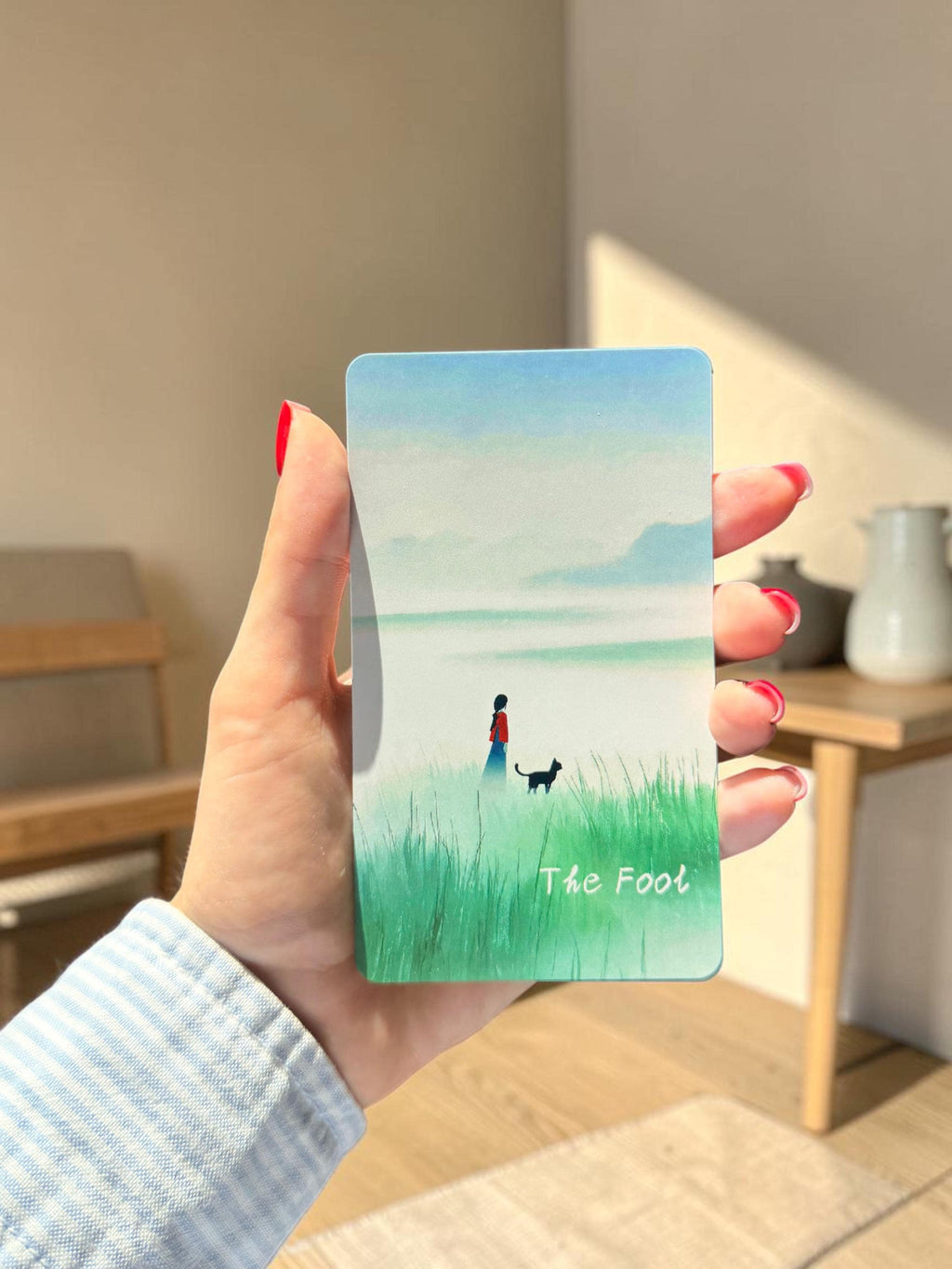 Whispering Moon Tarot: Minimalist Japanese Rider-Waite Deck