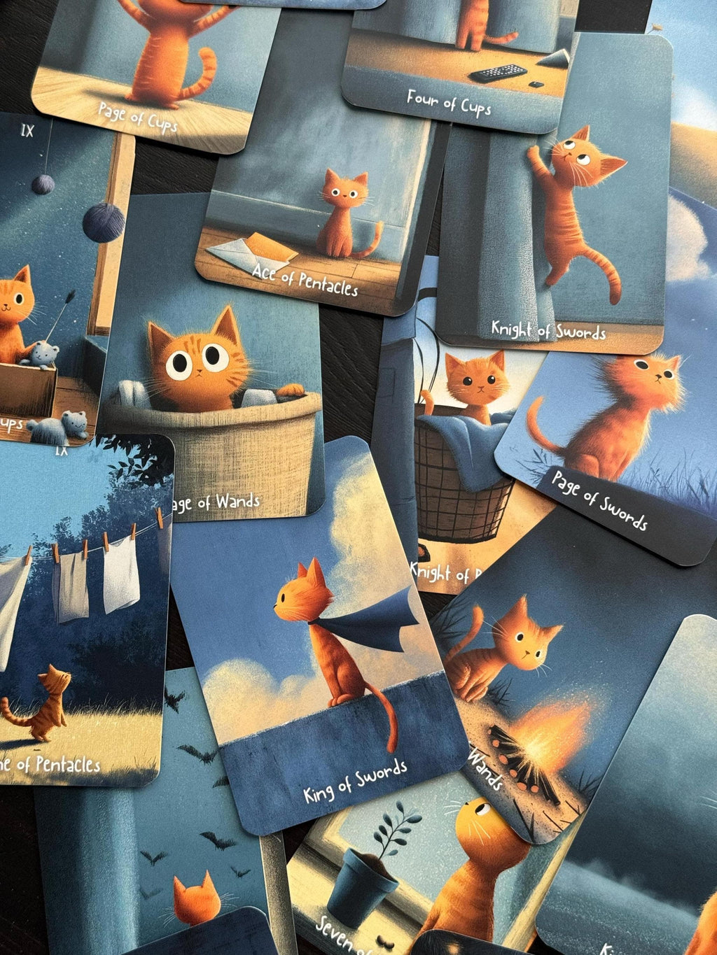 LIMITED QUANTITY Cat-Themed Tarot Deck: AR-Enhanced, 80 Cards, Guidebook & Pouch